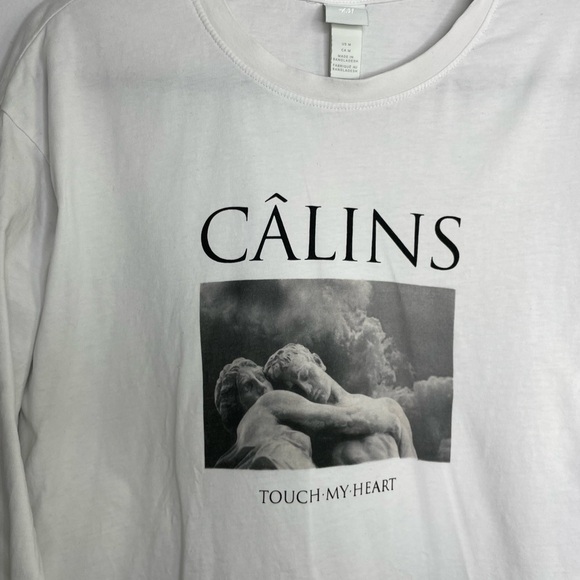 H&m renaissance graphic long sleeve top - Picture 2 of 7